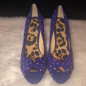 Gianni Bini Purple Suede Heels